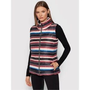 Ralph Lauren Striped Quilted Puffer Vest - Multicolor